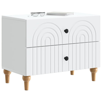 Armadio da Notte Bianco 62 x 34,5 x 48 cm Legno ingegnerizzato | homemem39
