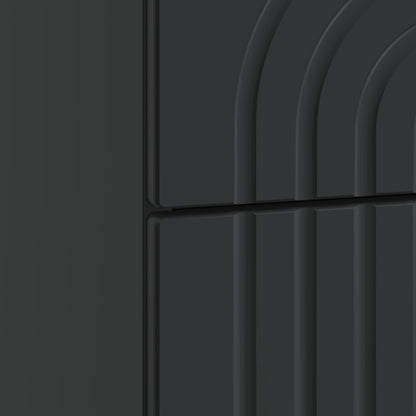 Armadio da Notte Nero 62 x 34,5 x 48 cm Legno ingegnerizzato | homemem39