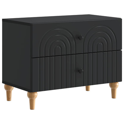 Armadio da Notte Nero 62 x 34,5 x 48 cm Legno ingegnerizzato | homemem39