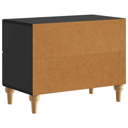 Armadio da Notte Nero 62 x 34,5 x 48 cm Legno ingegnerizzato | homemem39