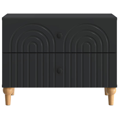 Armadio da Notte Nero 62 x 34,5 x 48 cm Legno ingegnerizzato | homemem39