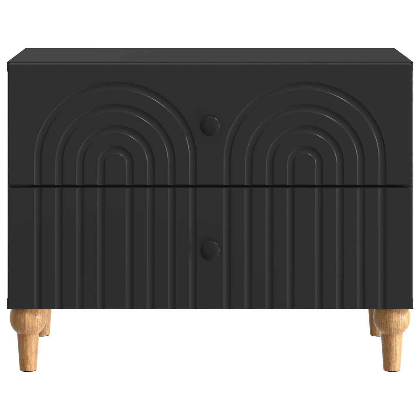 Armadio da Notte Nero 62 x 34,5 x 48 cm Legno ingegnerizzato