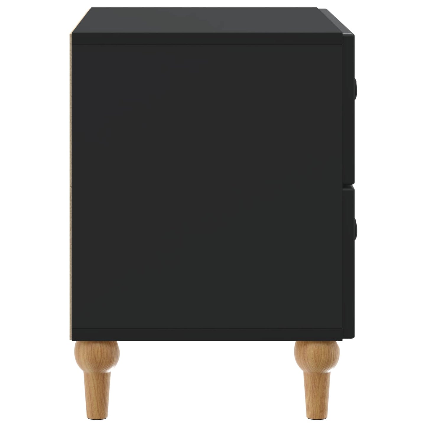 Armadio da Notte Nero 62 x 34,5 x 48 cm Legno ingegnerizzato | homemem39