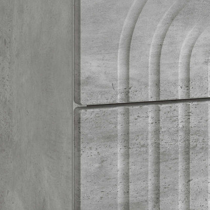 Armadio da Notte con cassetto Grigio Cemento 62 x 34,5 x 48 cm | homemem39