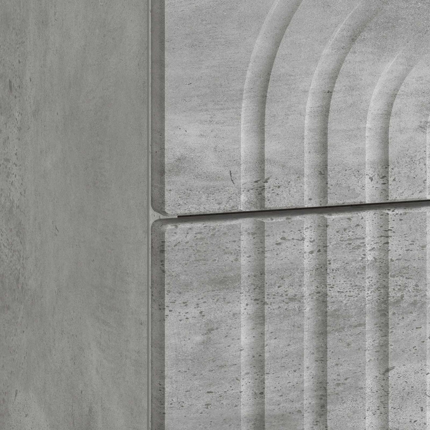 Armadio da Notte con cassetto Grigio Cemento 62 x 34,5 x 48 cm