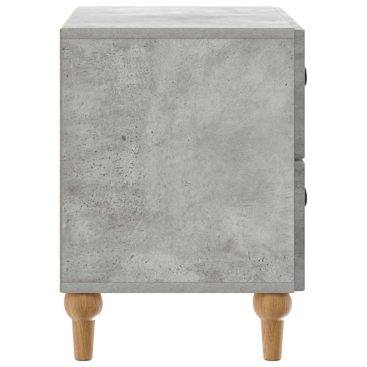 Armadio da Notte con cassetto Grigio Cemento 62 x 34,5 x 48 cm