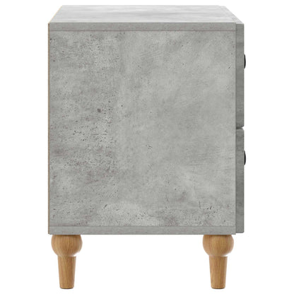 Armadio da Notte con cassetto Grigio Cemento 62 x 34,5 x 48 cm