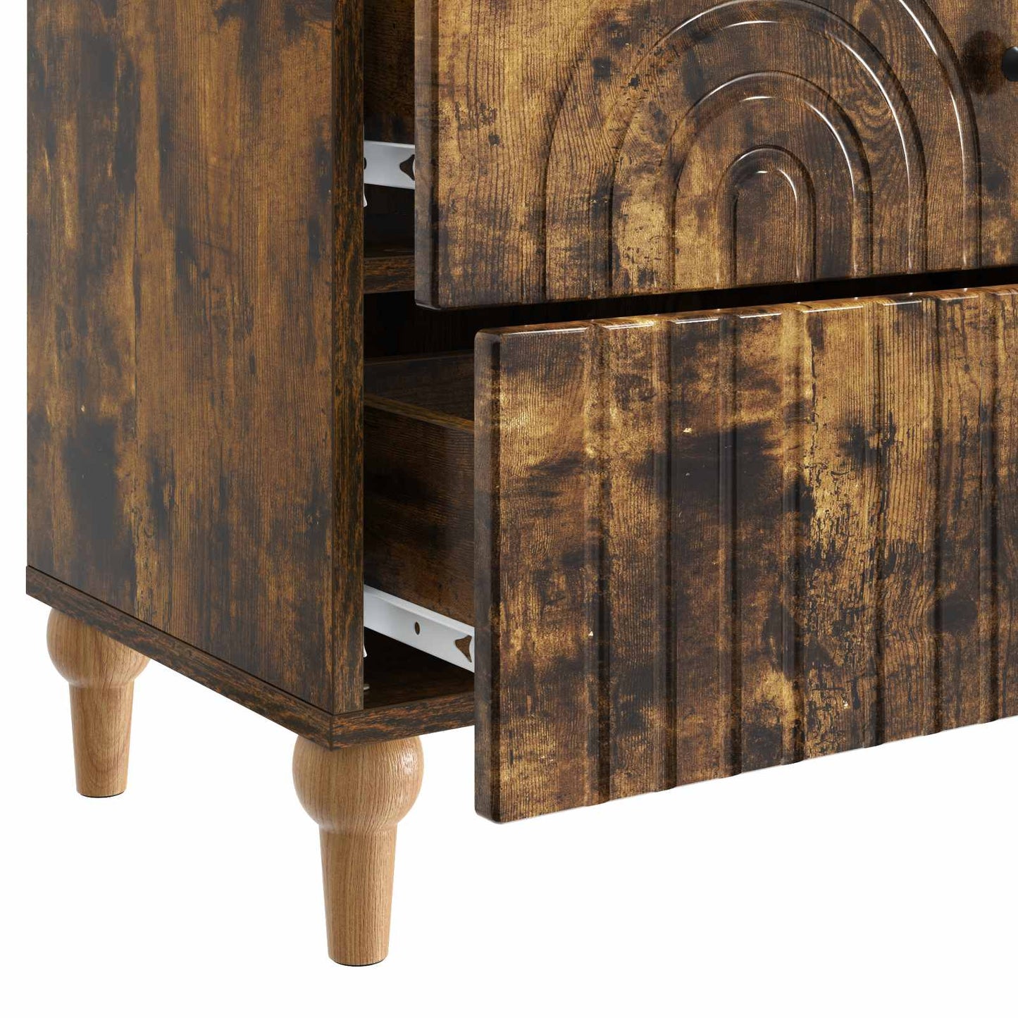 Armadio da Notte con cassetto Rovere Fumo 62 x 34,5 x 48 cm - homemem39