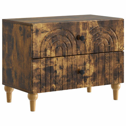 Armadio da Notte con cassetto Rovere Fumo 62 x 34,5 x 48 cm - homemem39