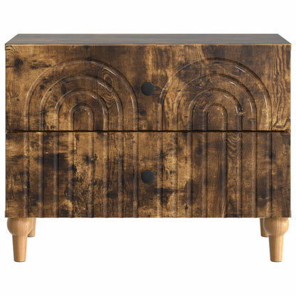 Armadio da Notte con cassetto Rovere Fumo 62 x 34,5 x 48 cm - homemem39