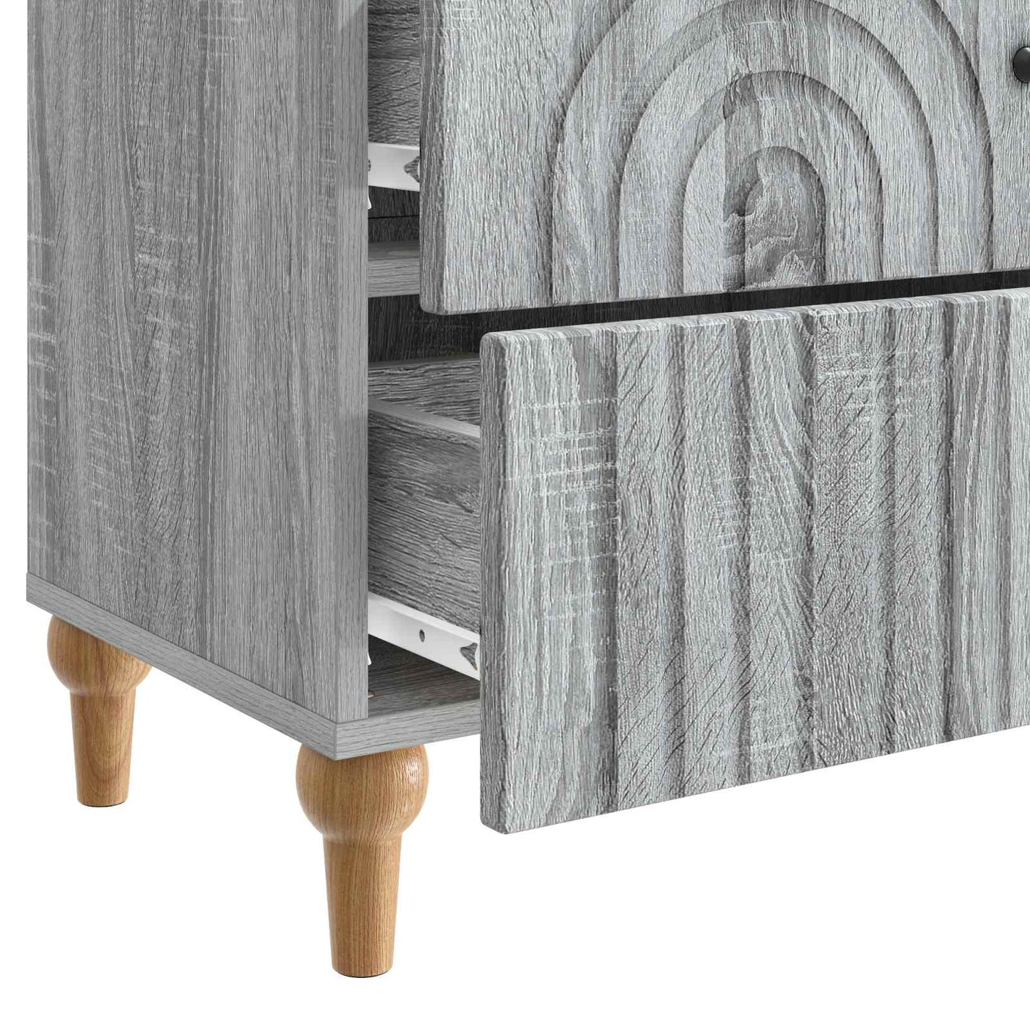 Armadio da Notte con cassetto Grigio Sonoma 62 x 34,5 x 48 cm