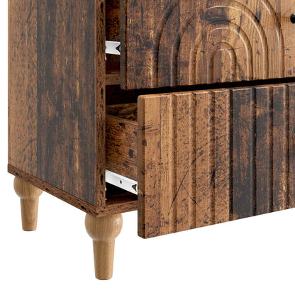 Armadio da Notte con cassetto Legno antico 62 x 34,5 x 48 cm