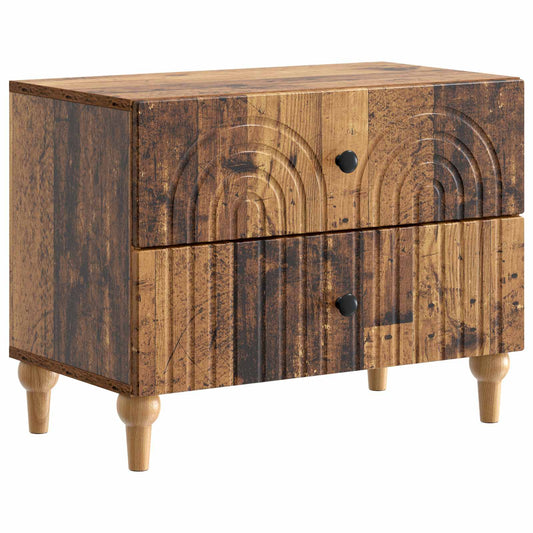 Armadio da Notte con cassetto Legno antico 62 x 34,5 x 48 cm | homemem39