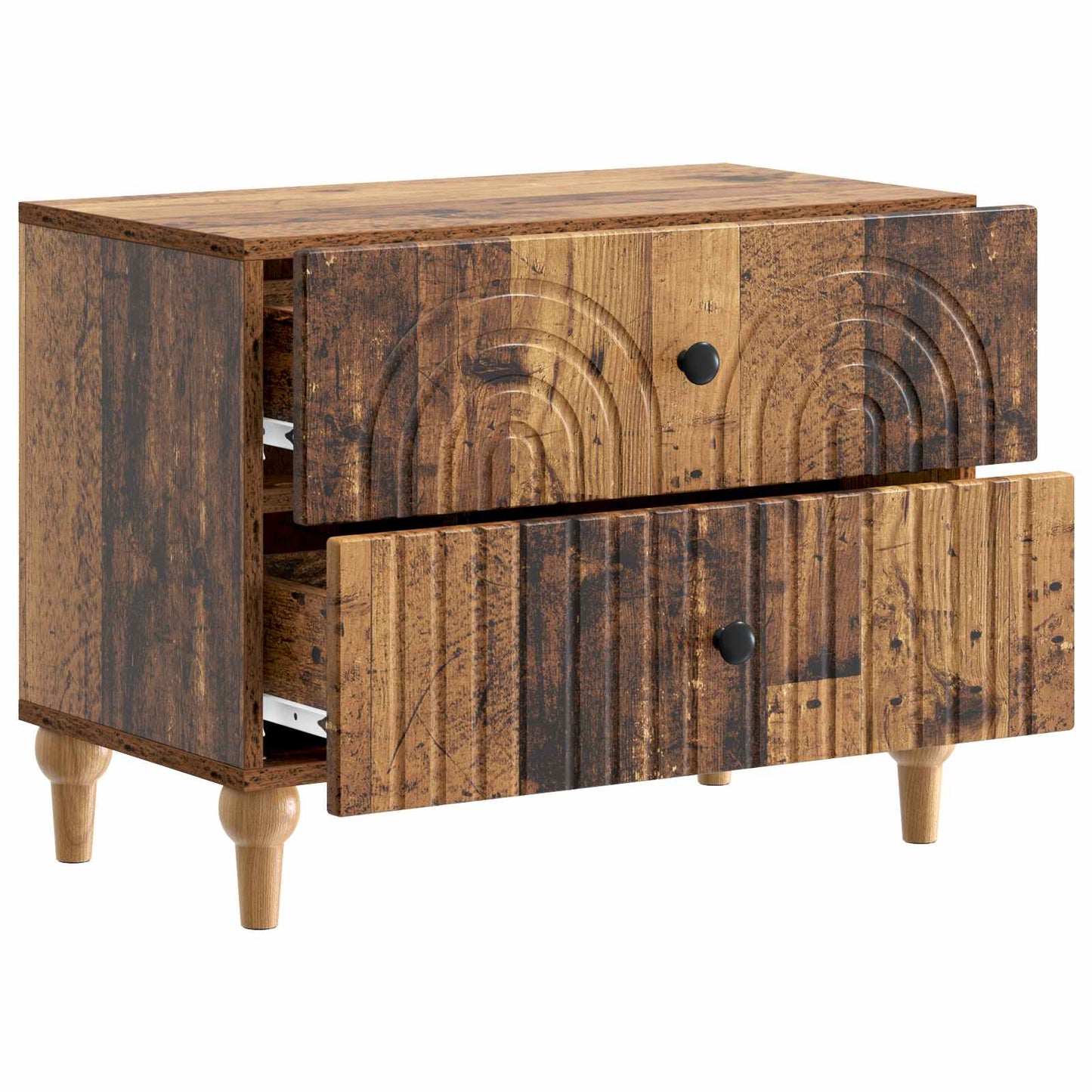 Armadio da Notte con cassetto Legno antico 62 x 34,5 x 48 cm | homemem39