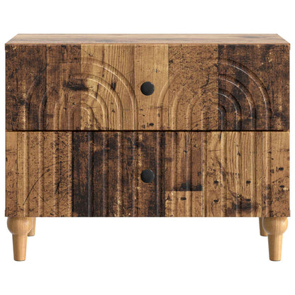 Armadio da Notte con cassetto Legno antico 62 x 34,5 x 48 cm