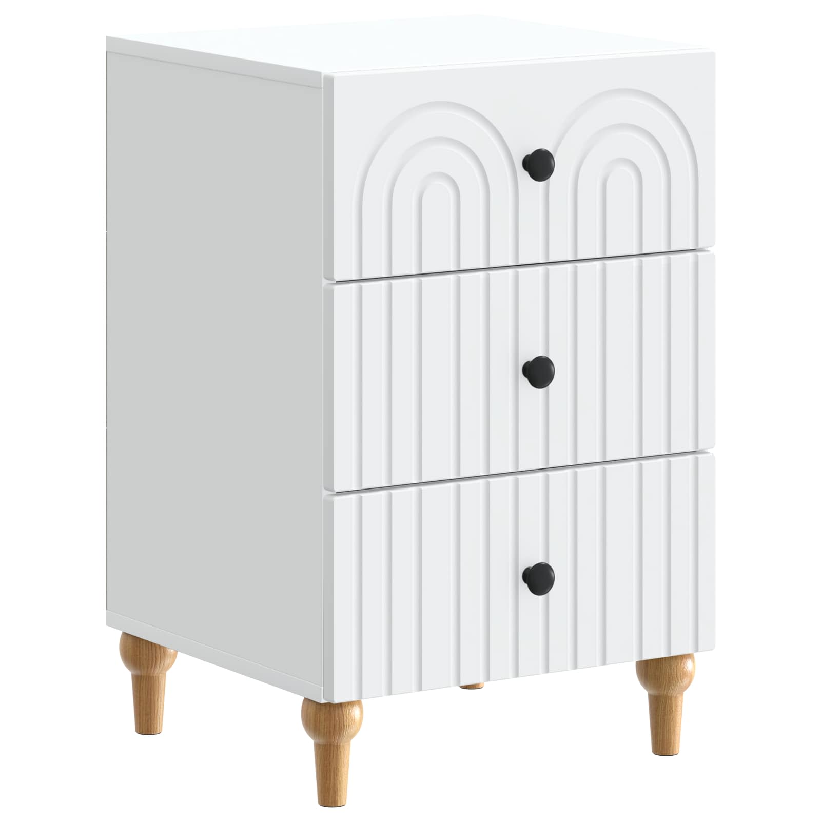 Armadio da Notte Bianco 43x 41 x 66,5 cm Legno ingegnerizzato | homemem39
