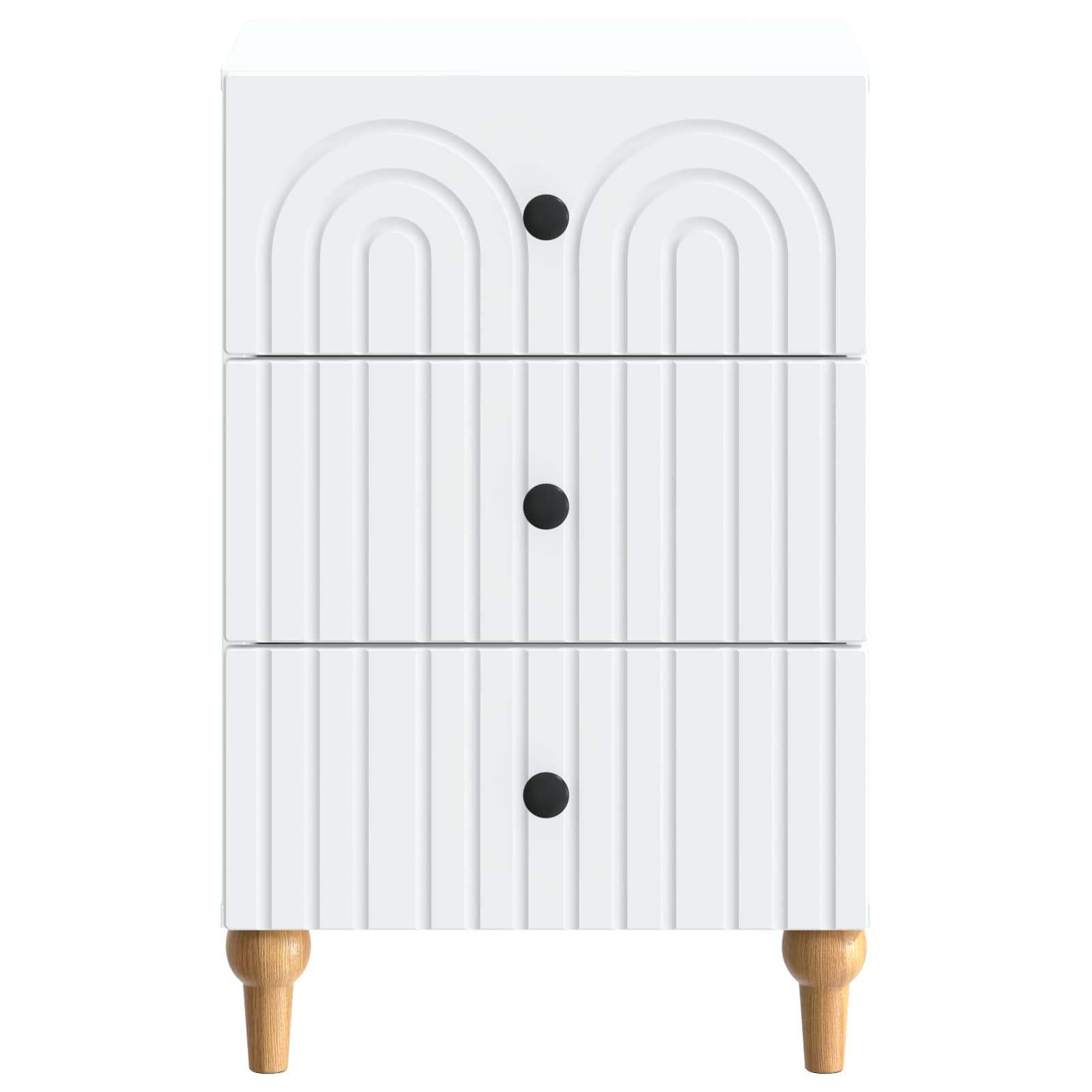 Armadio da Notte Bianco 43x 41 x 66,5 cm Legno ingegnerizzato | homemem39