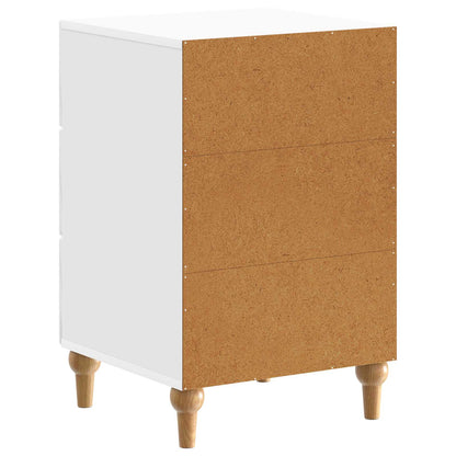 Armadio da Notte con cassetto Bianco Lucido 43x 41 x 66,5 cm | homemem39