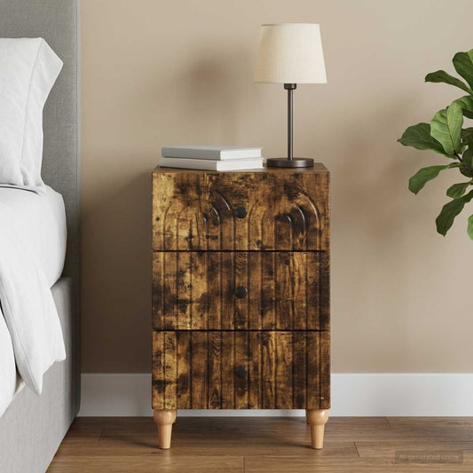 Armadio da Notte Rovere Fumo 43x 41 x 66,5 cm