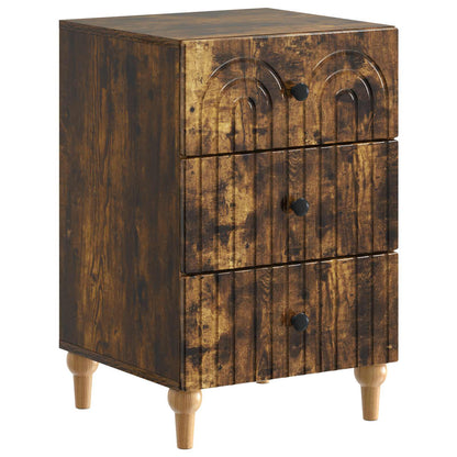Armadio da Notte con cassetto Rovere Fumo 43x 41 x 66,5 cm | homemem39