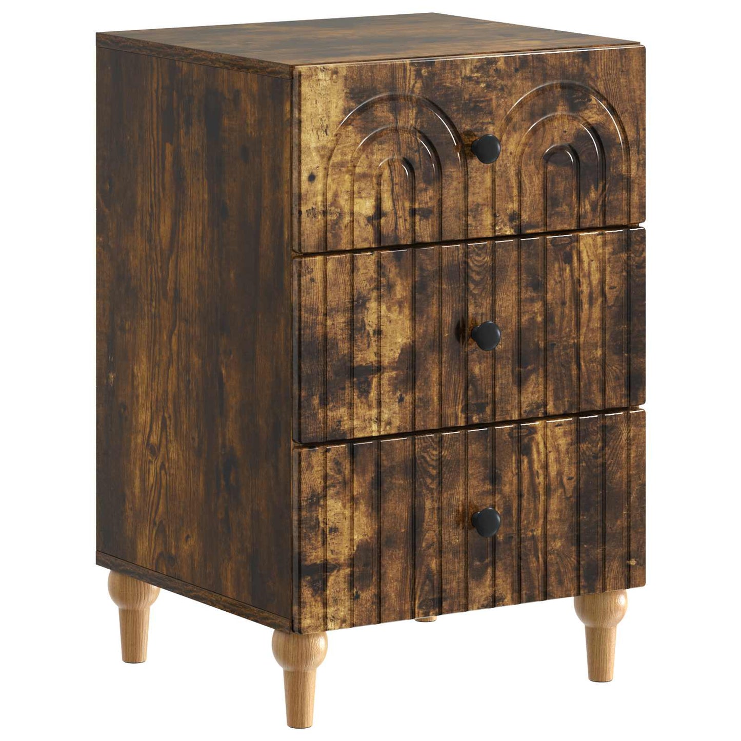 Armadio da Notte con cassetto Rovere Fumo 43x 41 x 66,5 cm