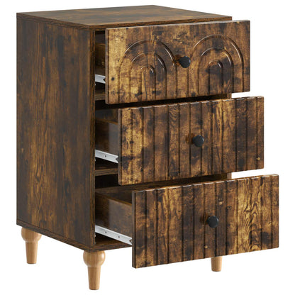 Armadio da Notte con cassetto Rovere Fumo 43x 41 x 66,5 cm