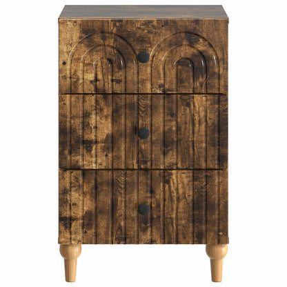 Armadio da Notte con cassetto Rovere Fumo 43x 41 x 66,5 cm | homemem39