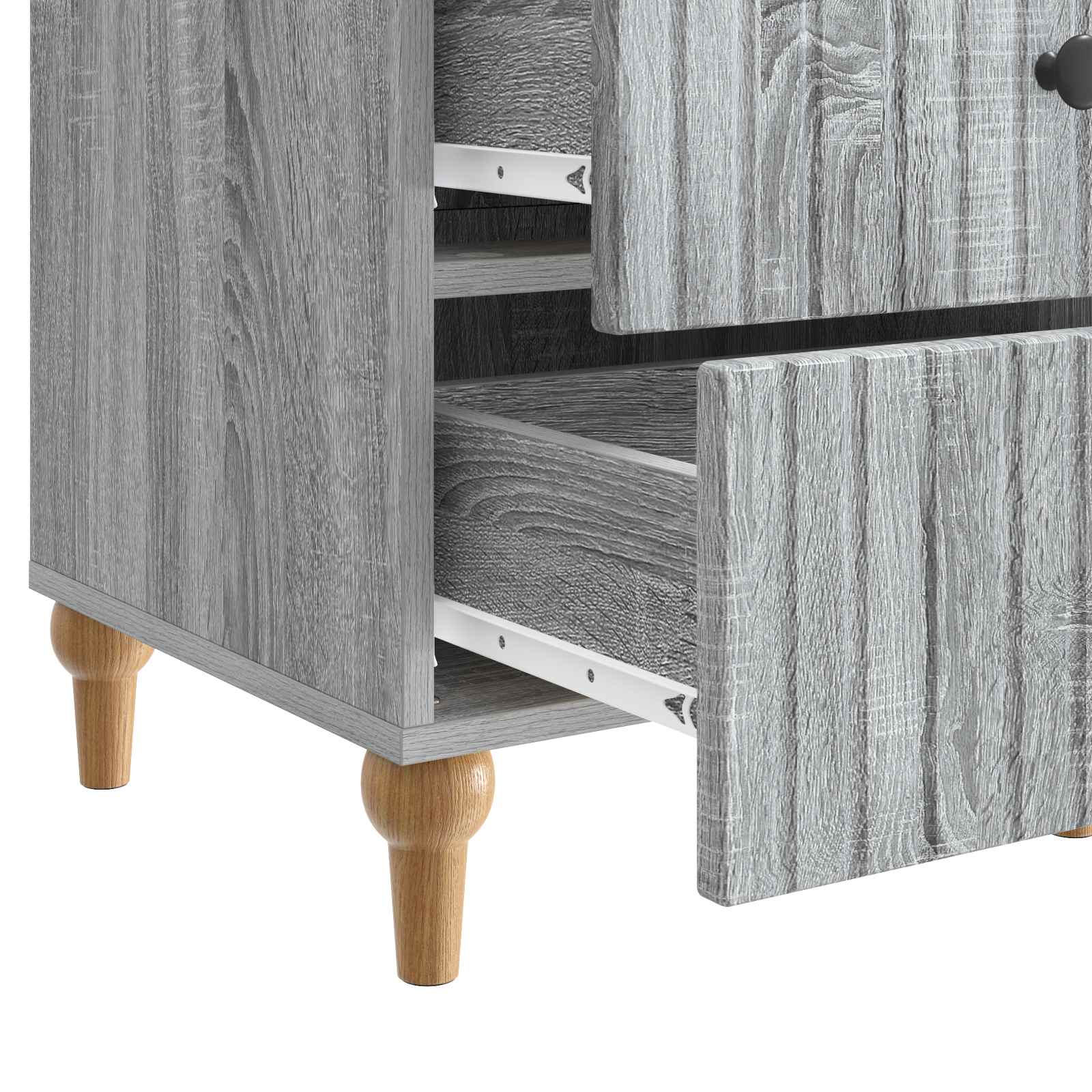 Armadio da Notte con cassetto Grigio Sonoma 43x 41 x 66,5 cm | homemem39