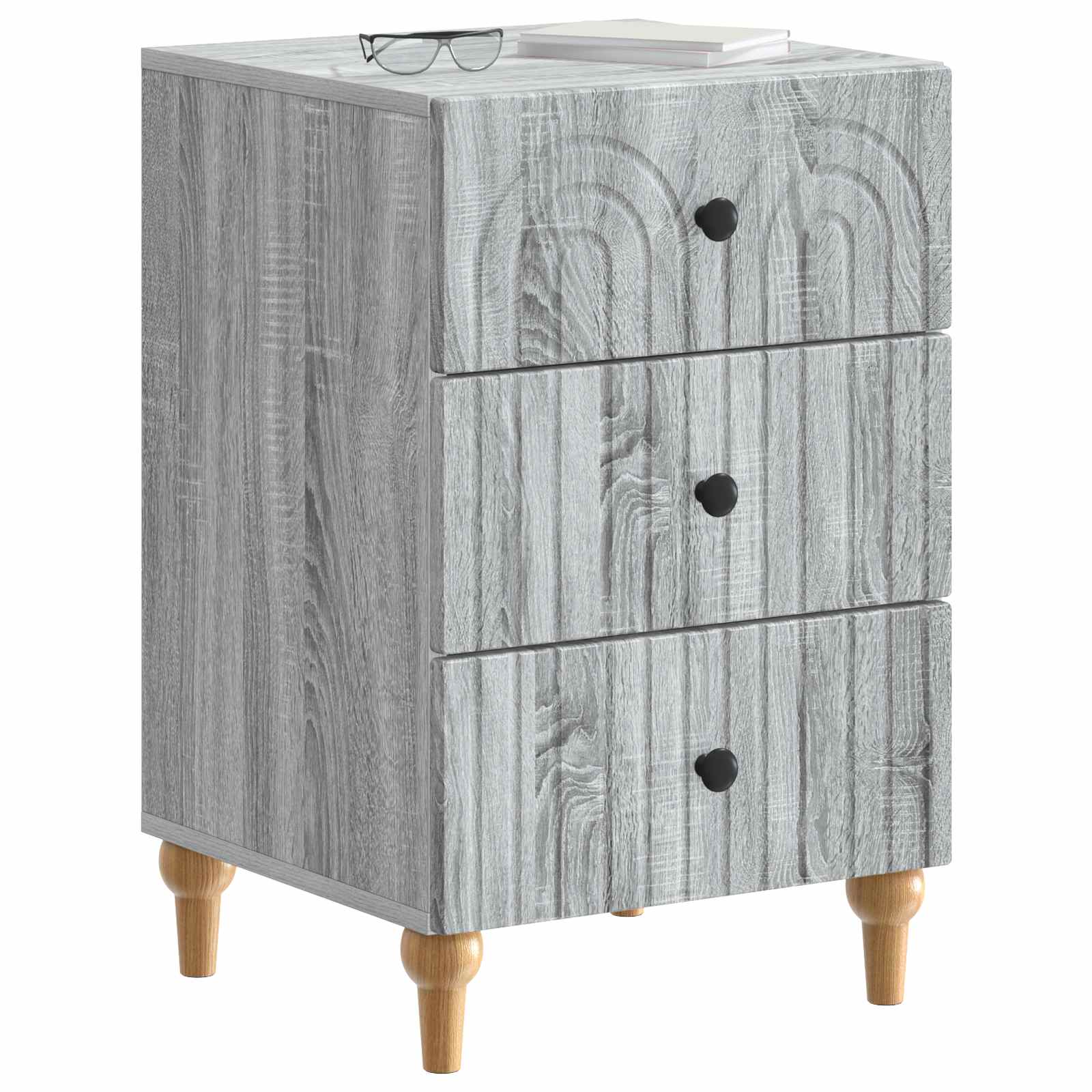 Armadio da Notte con cassetto Grigio Sonoma 43x 41 x 66,5 cm | homemem39
