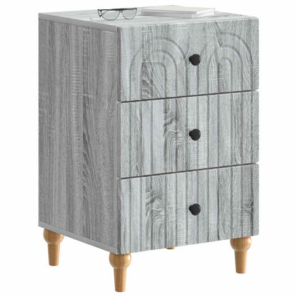 Armadio da Notte con cassetto Grigio Sonoma 43x 41 x 66,5 cm | homemem39