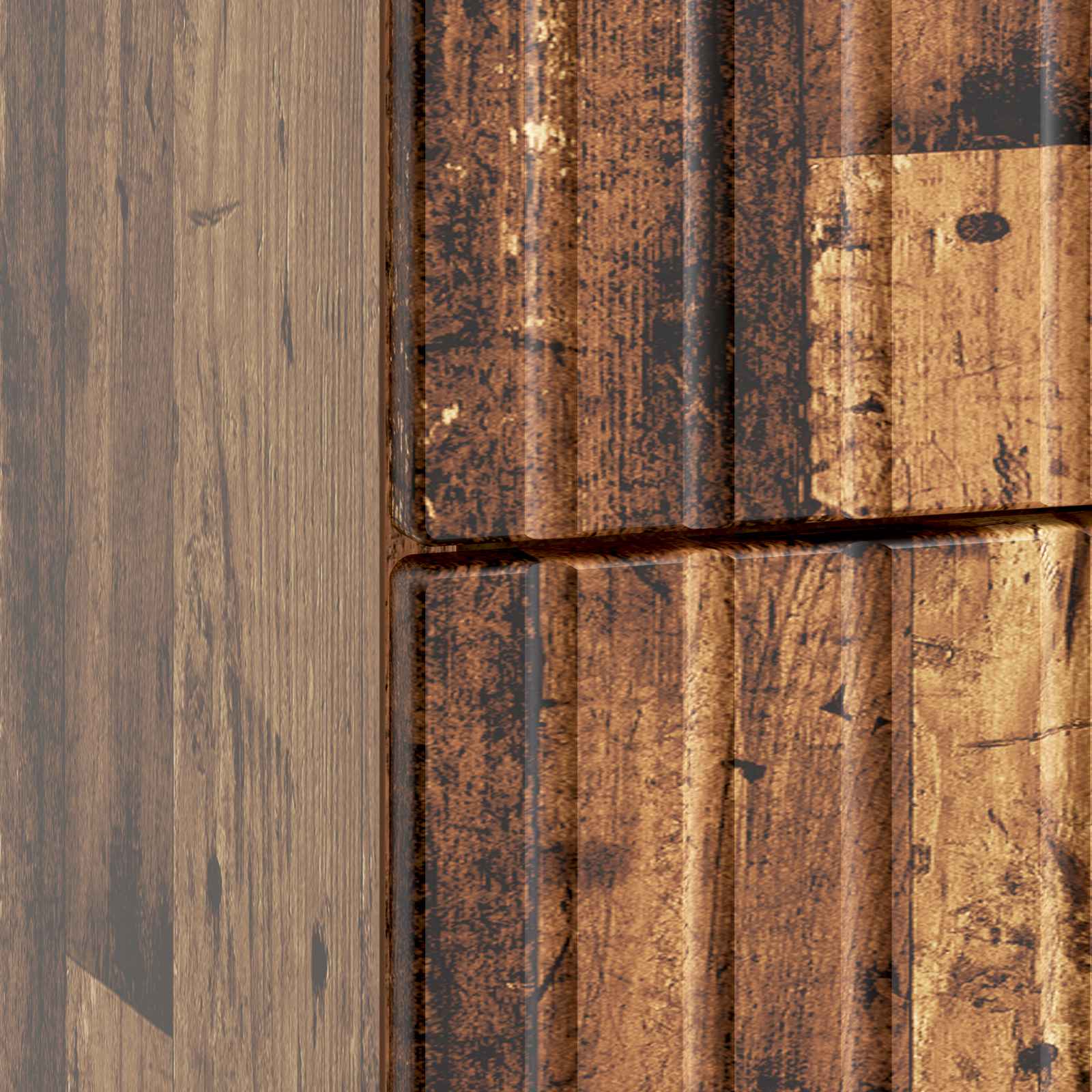 Armadio da Notte con cassetto Legno antico 43x 41 x 66,5 cm | homemem39