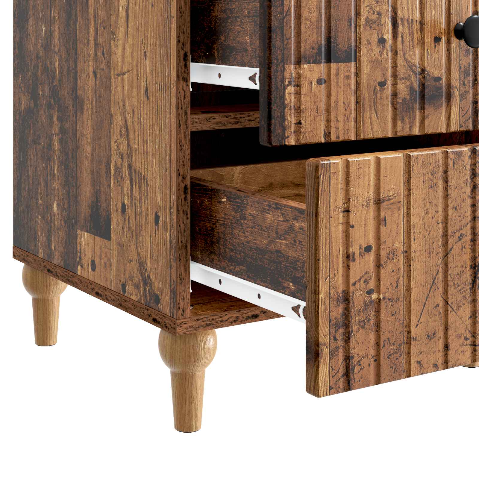 Armadio da Notte con cassetto Legno antico 43x 41 x 66,5 cm | homemem39