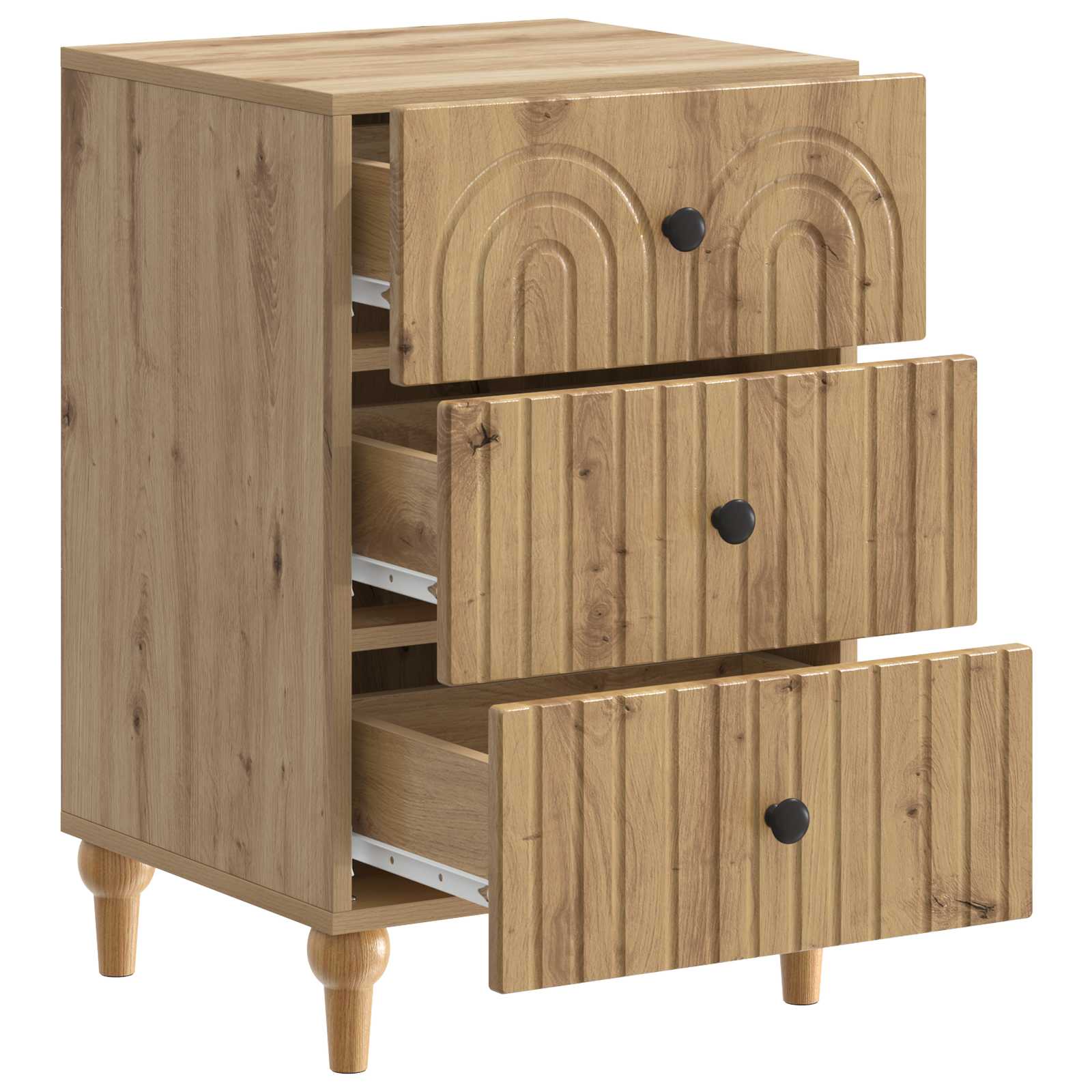 Armadio da Notte Rovere Artigianale 43x 41 x 66,5 cm | homemem39