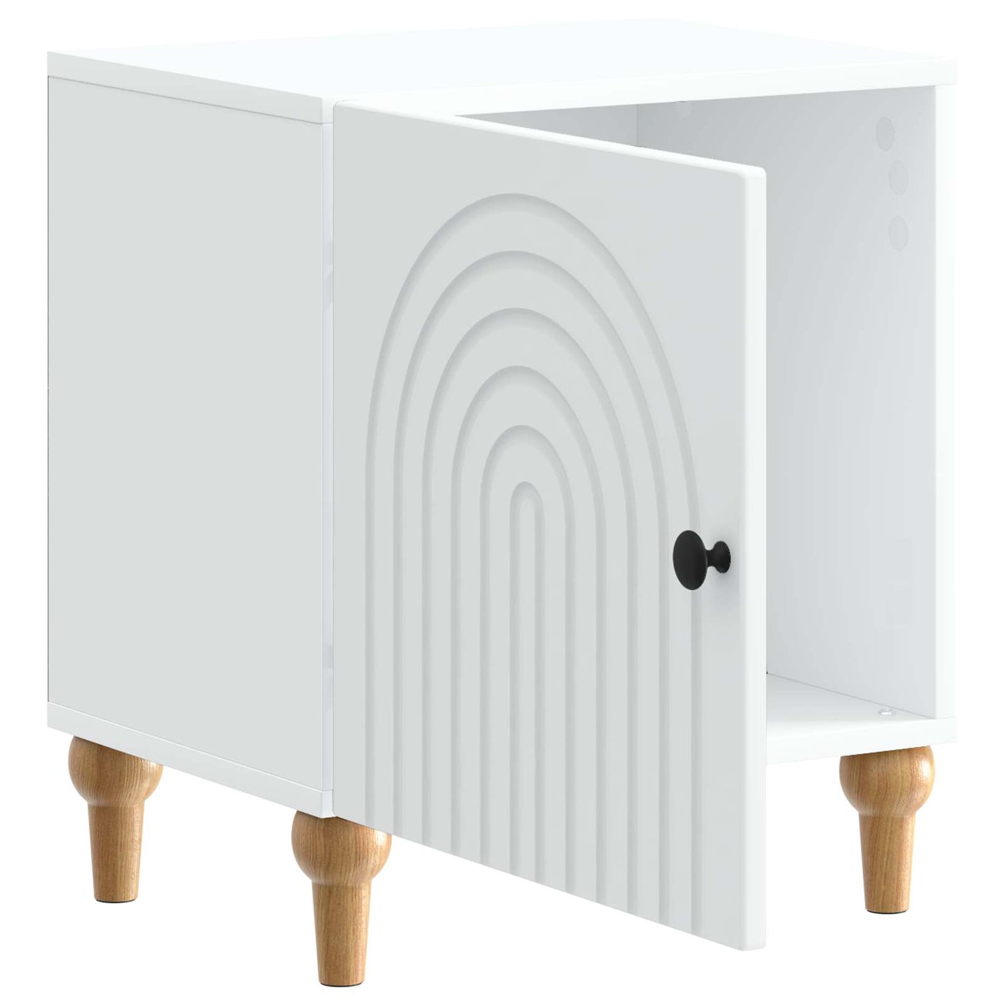 Armadio da Notte Bianco 43 x 34,5 x 50 cm Legno ingegnerizzato | homemem39