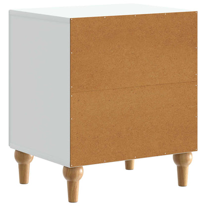 Armadio da Notte Bianco 43 x 34,5 x 50 cm Legno ingegnerizzato | homemem39
