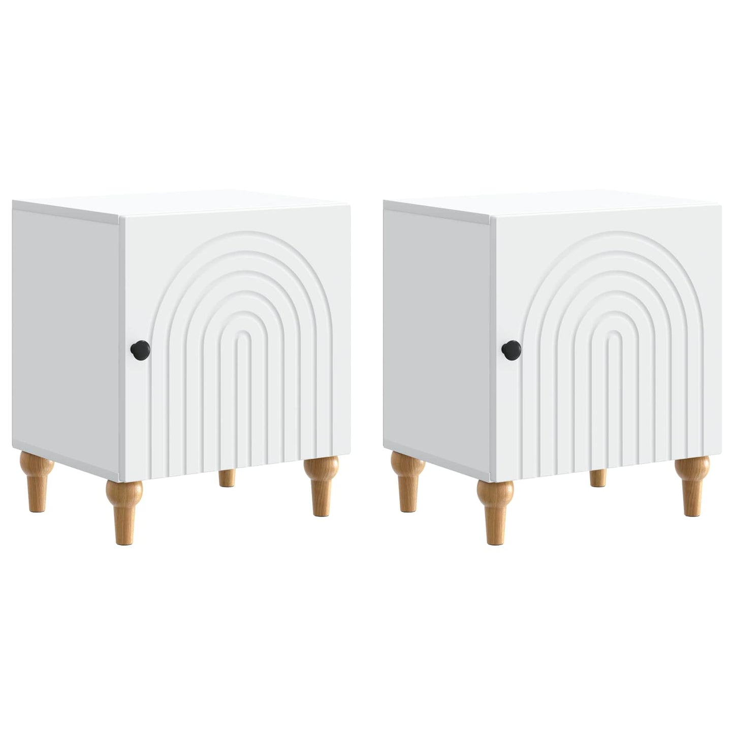 Armadio da Notte 2 pcs Bianco 43 x 34,5 x 50 cm