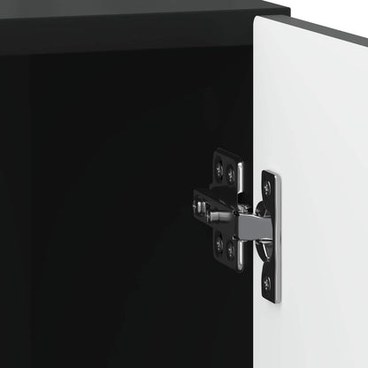 Armadio da Notte Nero 43 x 34,5 x 50 cm Legno ingegnerizzato