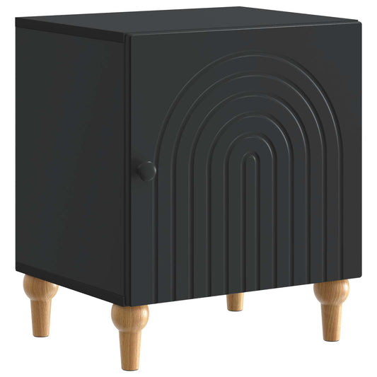 Armadio da Notte Nero 43 x 34,5 x 50 cm Legno ingegnerizzato