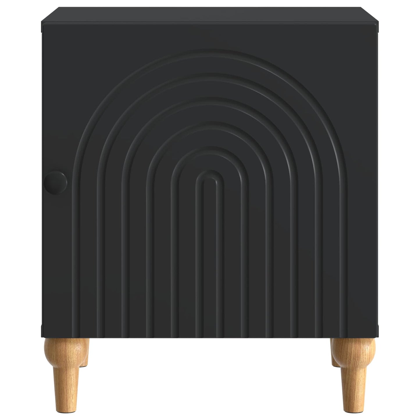 Armadio da Notte Nero 43 x 34,5 x 50 cm Legno ingegnerizzato