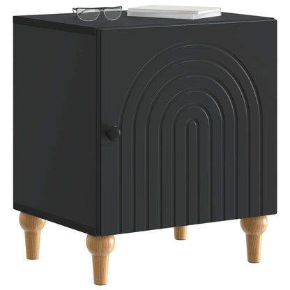 Armadio da Notte Nero 43 x 34,5 x 50 cm Legno ingegnerizzato