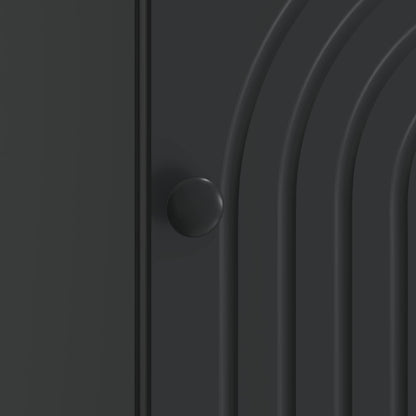 Armadio da Notte 2 pcs Nero 43 x 34,5 x 50 cm | homemem39