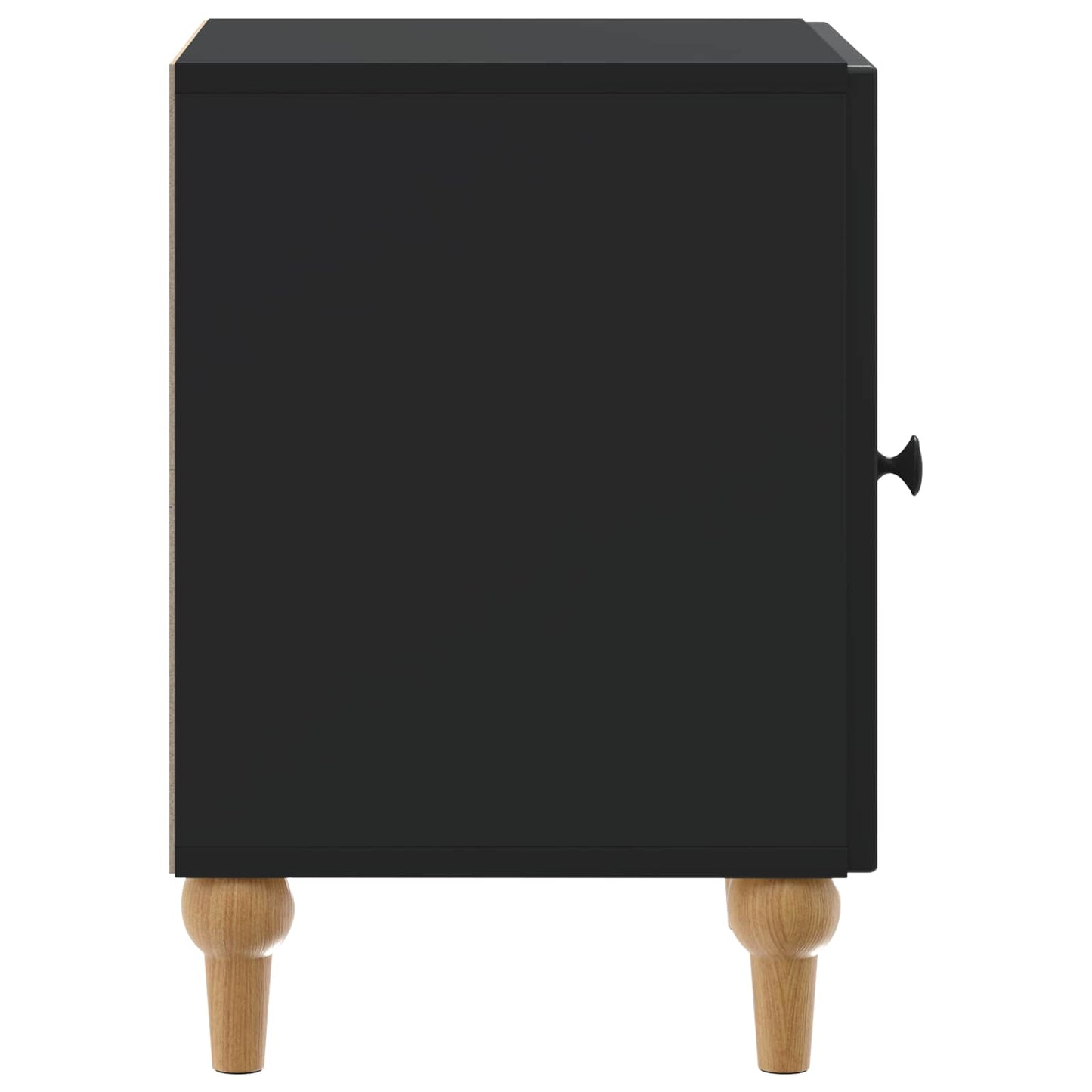 Armadio da Notte 2 pcs Nero 43 x 34,5 x 50 cm | homemem39