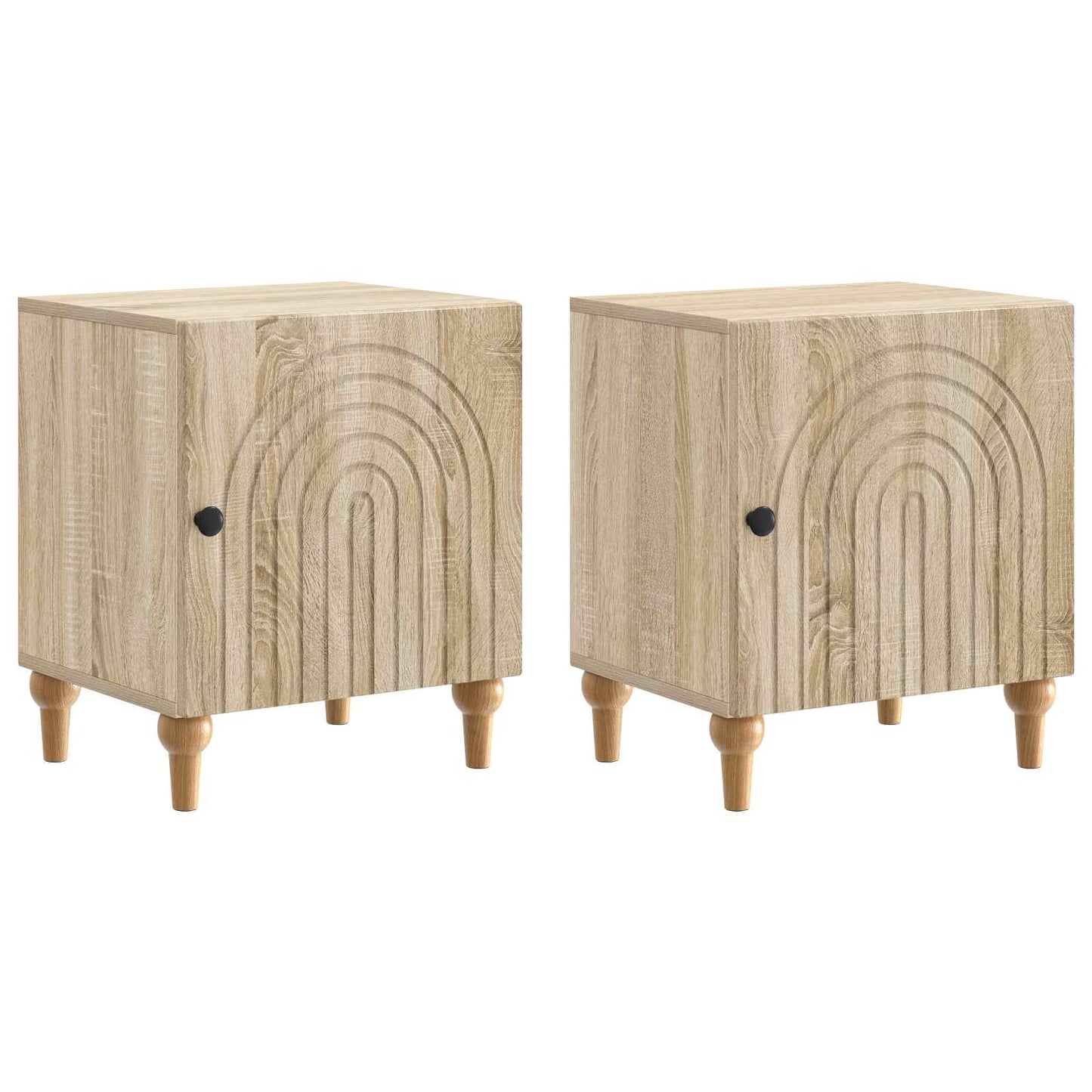Armadio da Notte 2 pcs Rovere Sonoma 43 x 34,5 x 50 cm