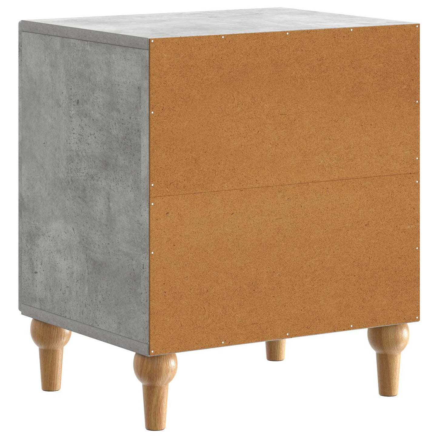 Armadio da Notte Grigio Cemento 43 x 34,5 x 50 cm | homemem39