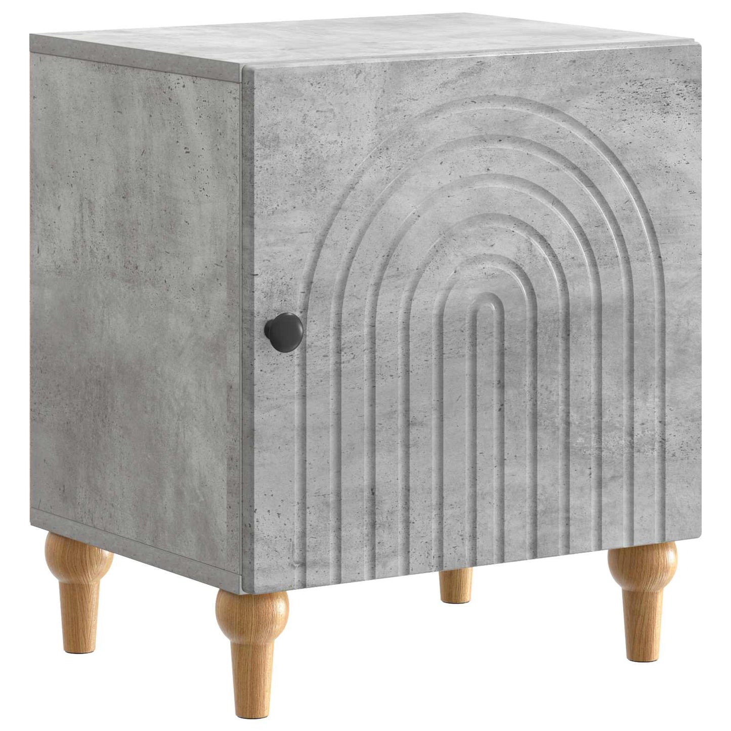 Armadio da Notte 2 pcs Grigio Cemento 43 x 34,5 x 50 cm