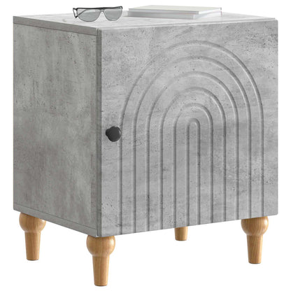 Armadio da Notte 2 pcs Grigio Cemento 43 x 34,5 x 50 cm