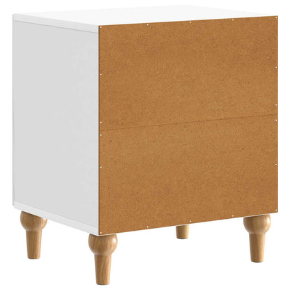 Armadio da Notte 2 pcs Bianco Lucido 43 x 34,5 x 50 cm | homemem39