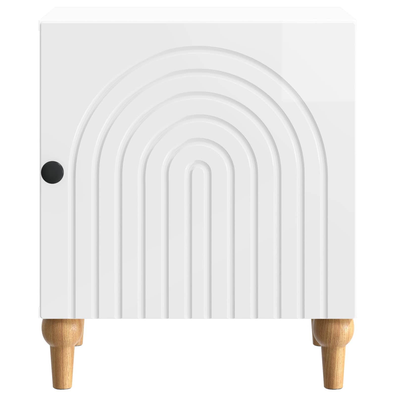 Armadio da Notte 2 pcs Bianco Lucido 43 x 34,5 x 50 cm | homemem39