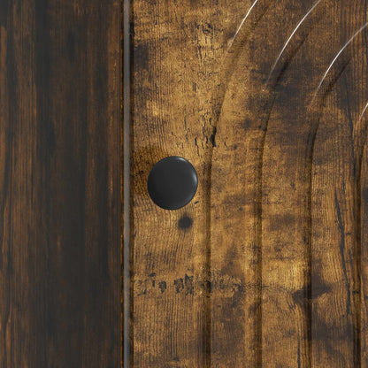Armadio da Notte 2 pz Rovere Fumo 43 x 34,5 x 50 cm