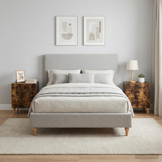 Armadio da Notte 2 pz Rovere Fumo 43 x 34,5 x 50 cm